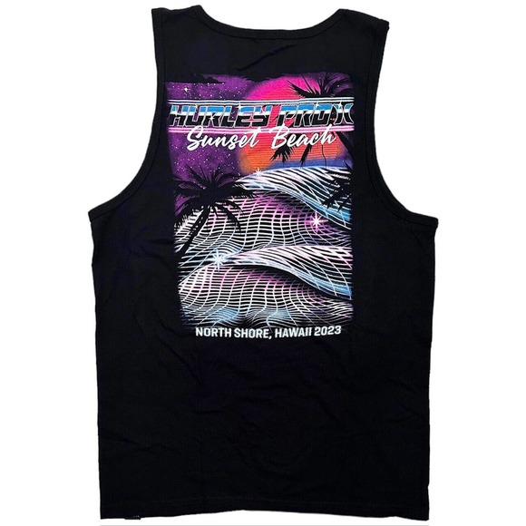 Hurley Other - Hurley Men's Hawaii Sunset Beach 2023 Pro Surf Contest Tank Top Tee T-Shirt